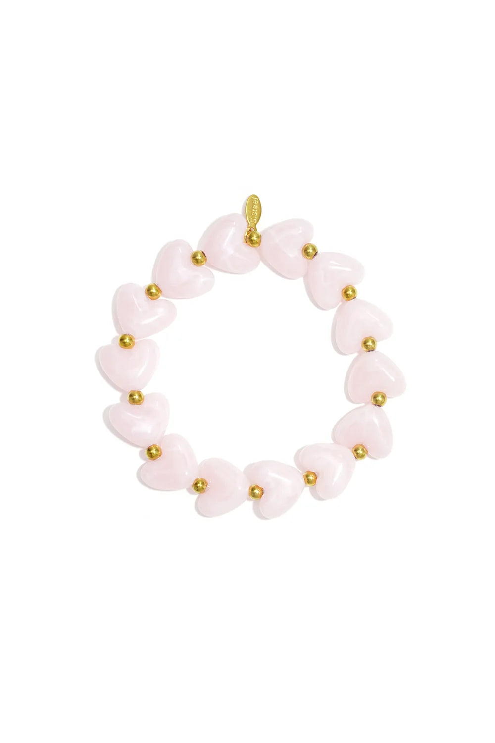 Beaded hearts bracelet