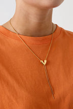 Heart drop necklace