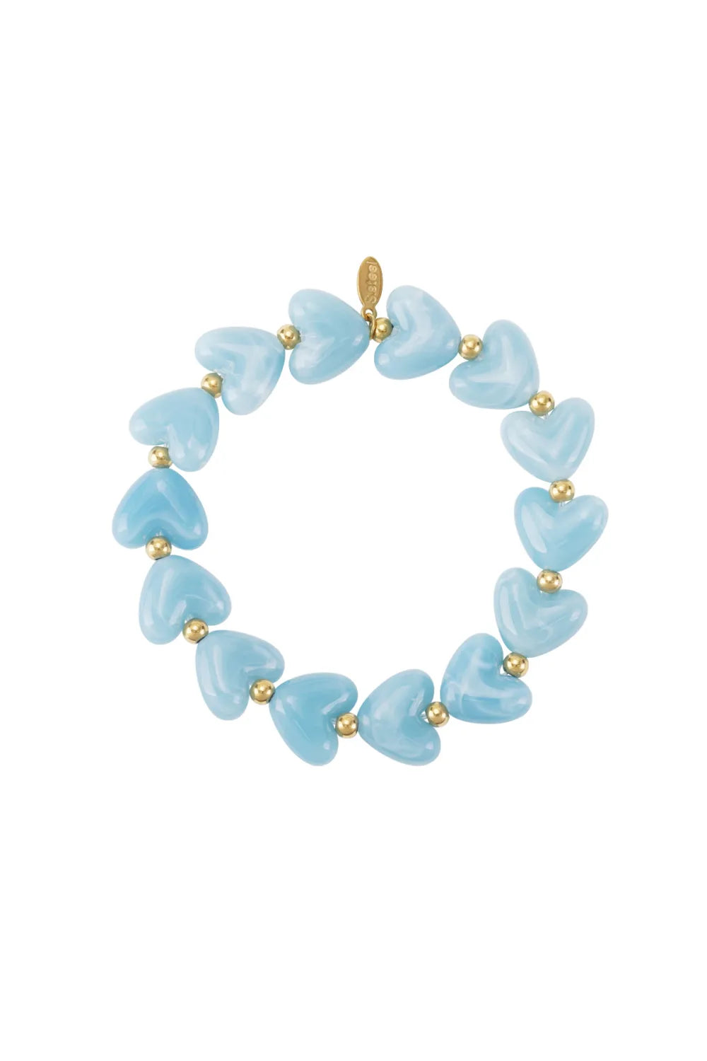 Beaded hearts bracelet