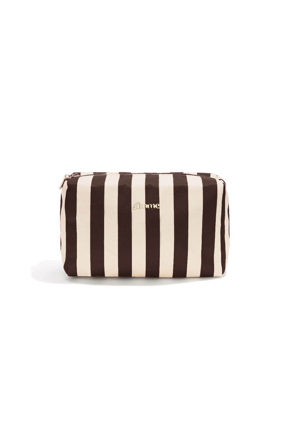 striped beauty bag