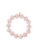 Beaded hearts bracelet