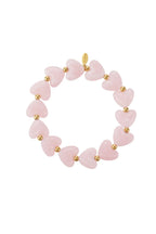 Beaded hearts bracelet