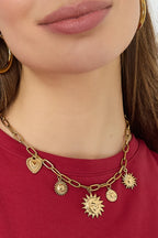 Chunky sun necklace