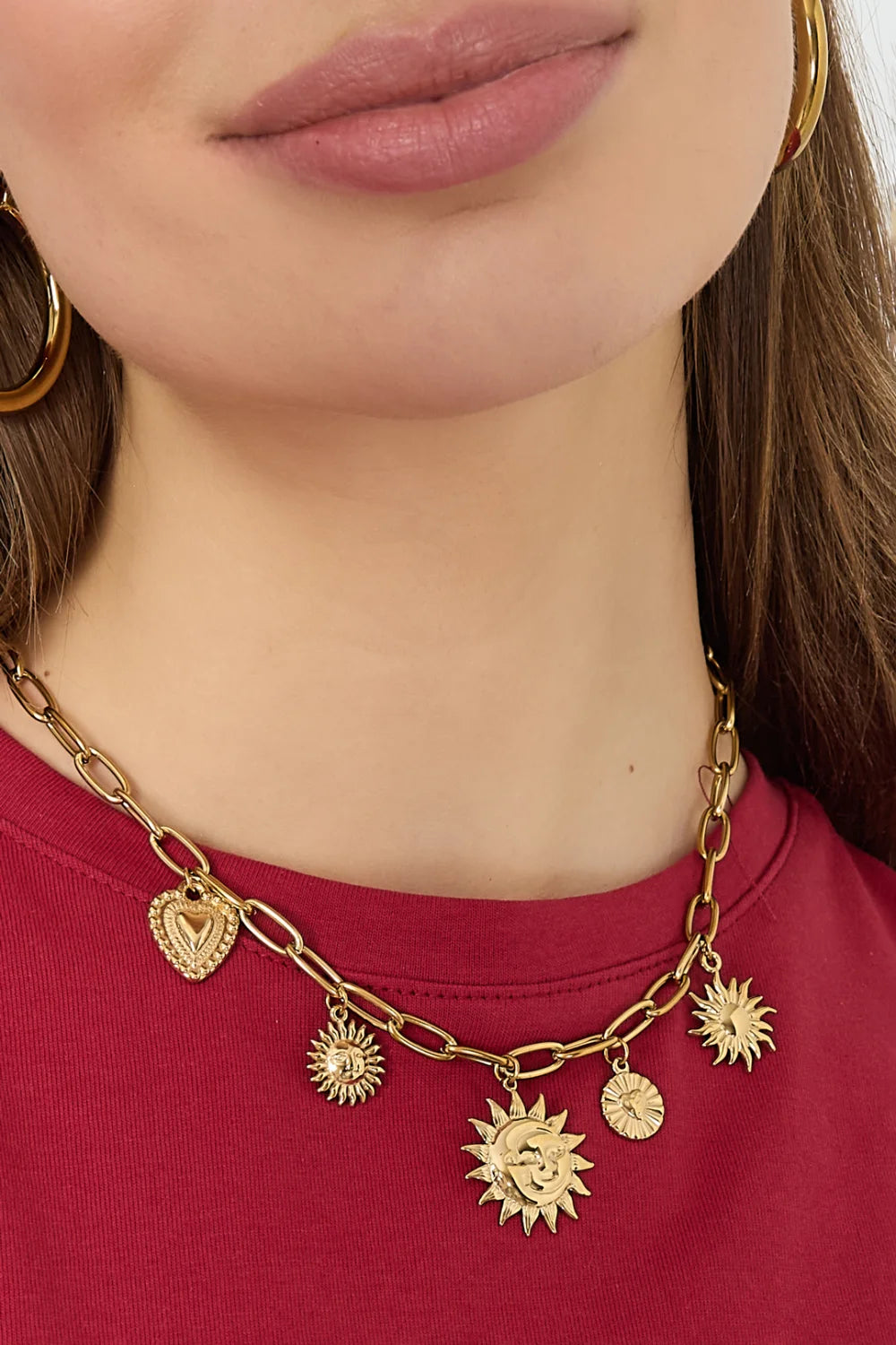 Chunky sun necklace