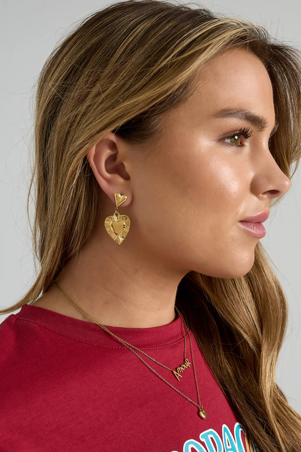 Heart glow earrings