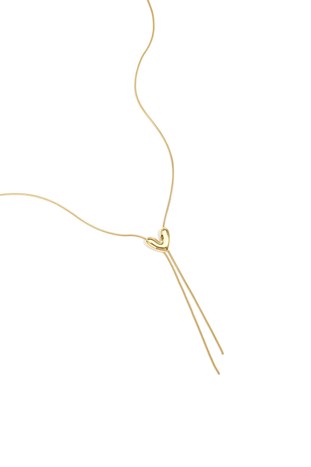 Heart drop necklace