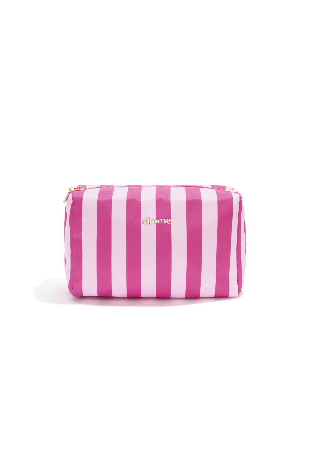 striped beauty bag