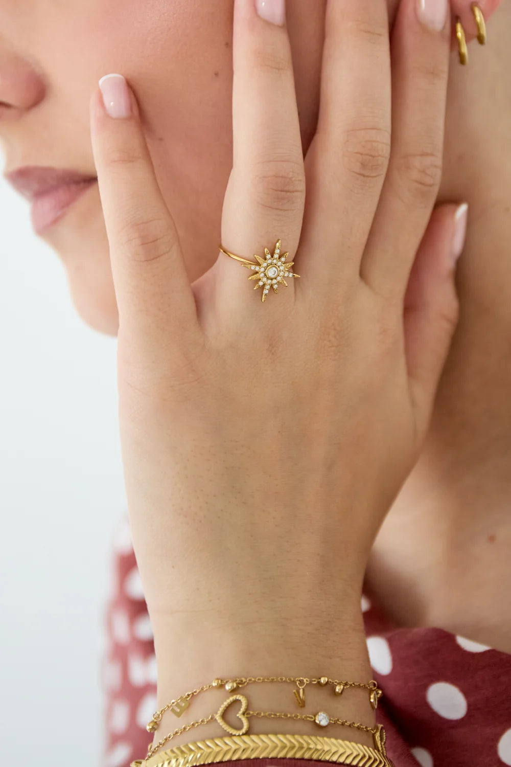 Shooting star ring